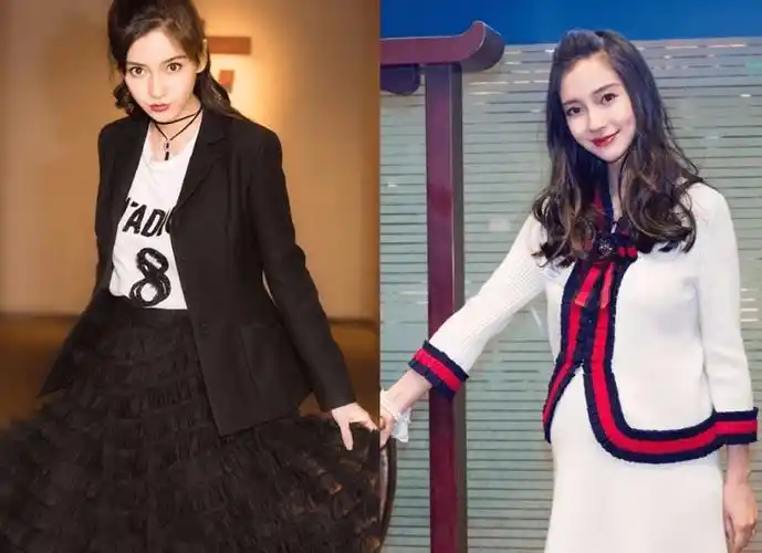杨幂的"大方穿衣",杨颖的排骨身材,让我看到女明星的身材差别_姐姐