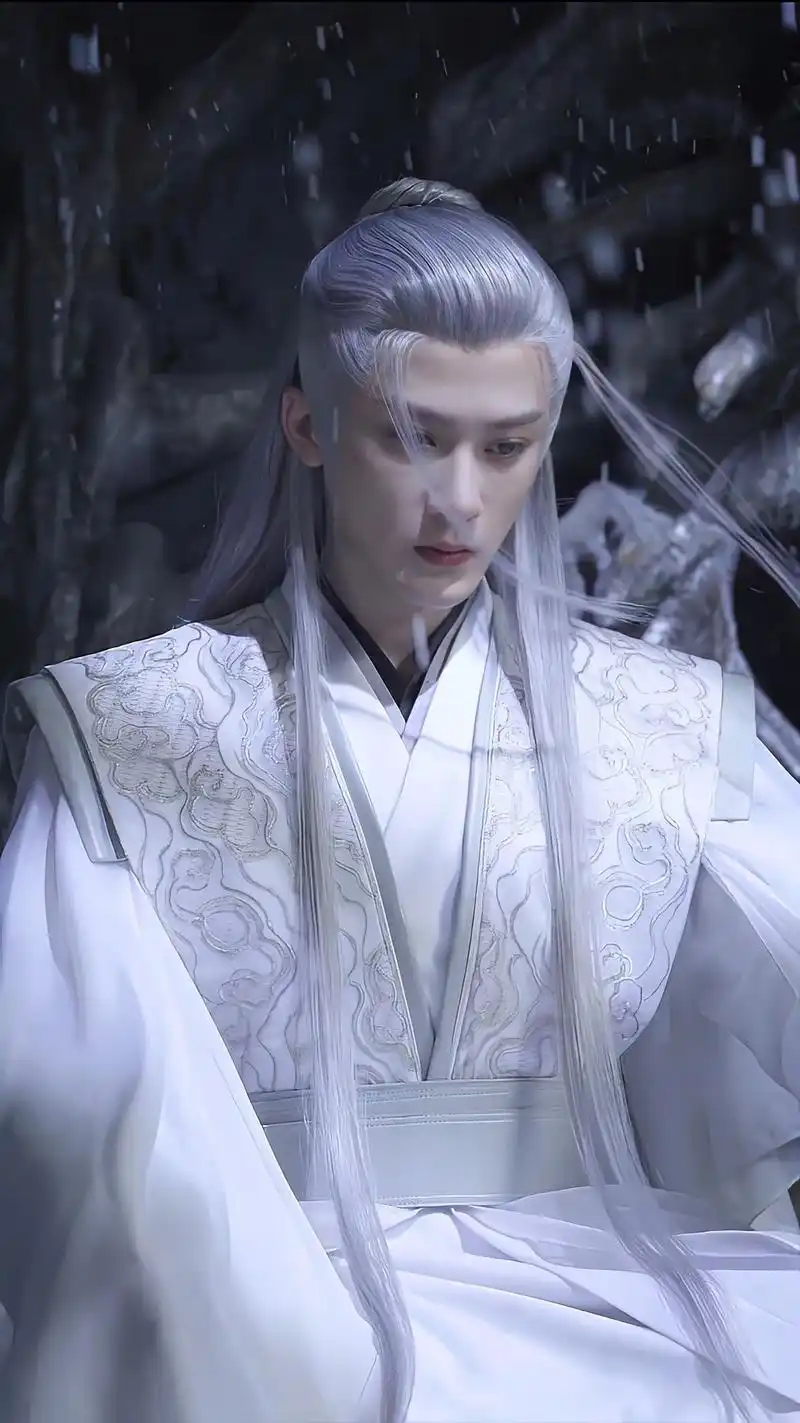 对不起了肖战哥哥,先让我仰慕他一下,就一下纯粹是被他这种白发 - 抖