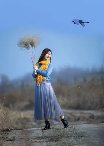 渭河芦苇荡环境人像摄影创作(二)