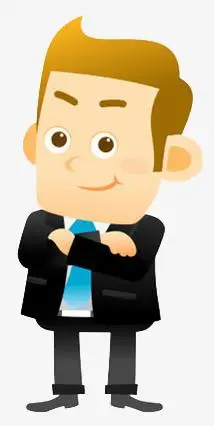 穿西装的卡通人物