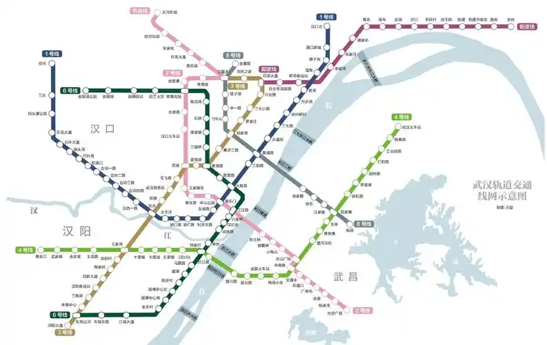 快收藏武汉地铁最新线路图发布含附近pr停车场