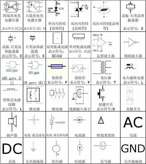 电路符号大全