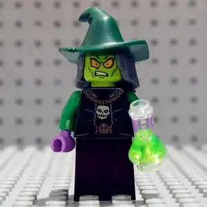 lego 乐高 bam人仔 万圣节限量 恐怖的女巫 混搭 全乐高零件