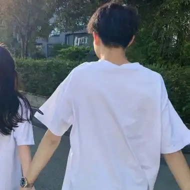 情侣头像真人ins风高级质感情头真人一人一半ins风