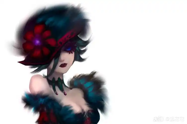 逃花花:#第五游戏日常# 速涂一张红夫人新时装,我看看谁又可以了( `