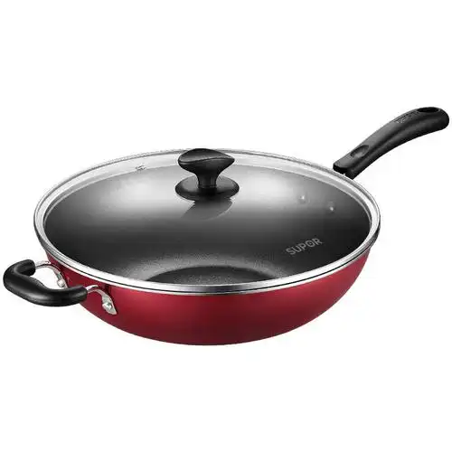 苏泊尔supor易洁不粘锅炒锅34cm电磁炉燃气通用家用健康炒菜锅煎锅pc3