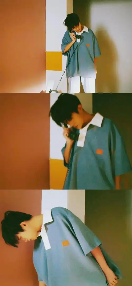 易烊千玺三格拼接高清手机壁纸