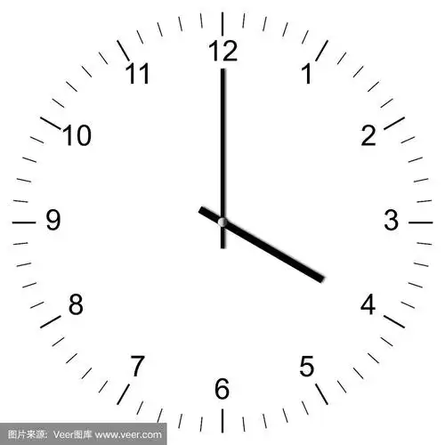 时钟插图4点