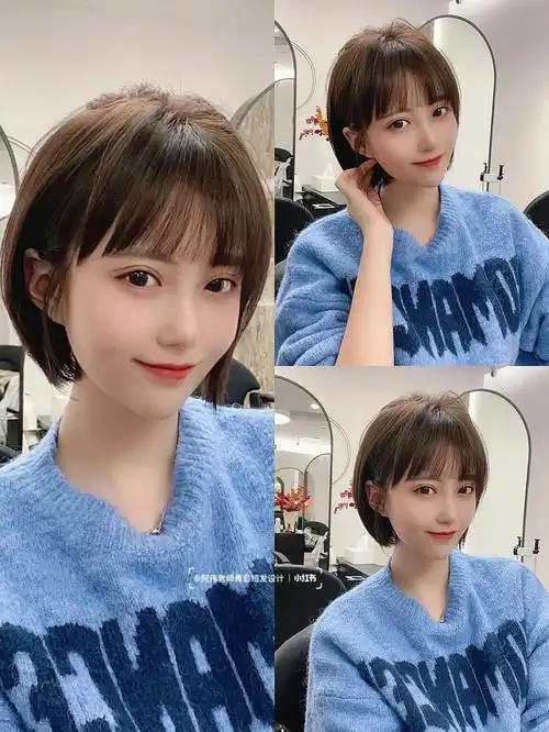 显脸小减龄短发高级又百搭少女感短发