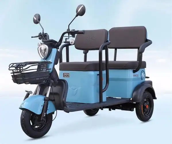 雅迪c6智享版电动三轮车评测前后两座设计最大续航100公里