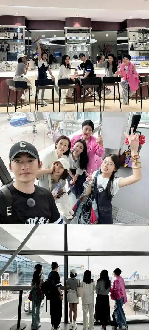 花少请完张翰请娜扎##张翰和娜扎都去了花少