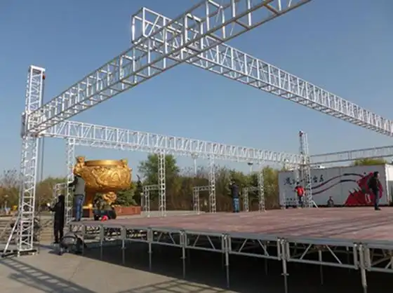 铝合金灯光架舞台搭建 - 河南嘉之悦文化传媒