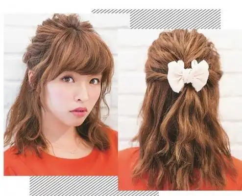 女生怎样扎头发好看图片