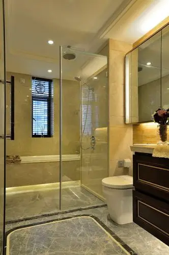 新古典风格三居室卫生间浴室柜装修效果图欣赏