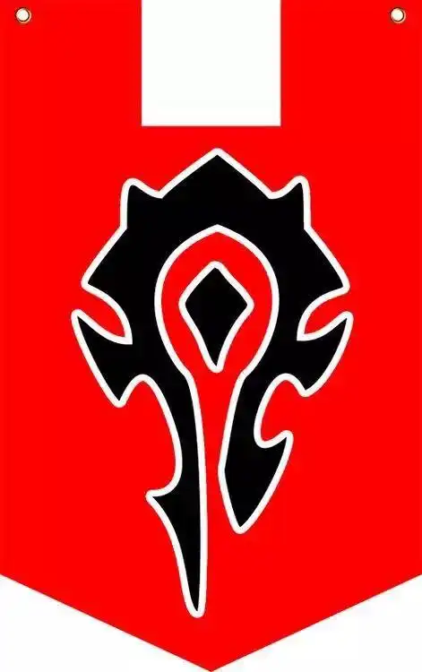 魔兽世界挂旗cosplay道具 部落联盟旗帜制定 工作室宿舍装饰挂布