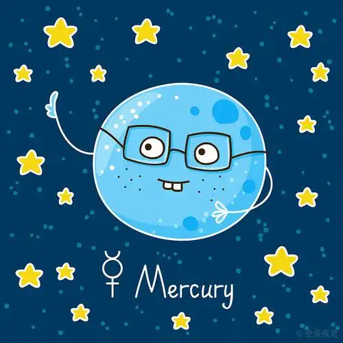 可爱,卡通,水星,太空,_高清图片_全景视觉