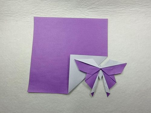 活动紫色白色双色纸正方形折纸紫白专业折纸15厘米30厘米70厘米