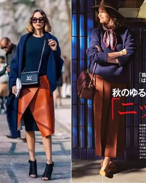 秋冬的高级感,全靠"藏蓝色"成全,4个搭配思路请记好!