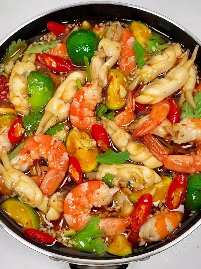 别犹豫 想吃谁做的就艾特谁@这个捞汁小海鲜真的是夏日神器,巨 - 抖音