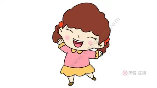 欢笑的儿童简笔画怎么画 欢笑的儿童简笔画画法