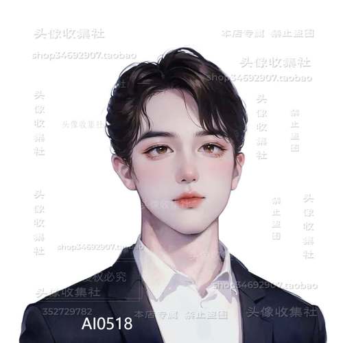 头像男高清图片 卡通动漫手绘 职业气质男生 头像收集社 自动发货