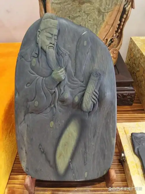 端砚雕刻大师黎桂生专程拜访书法家宋爱明