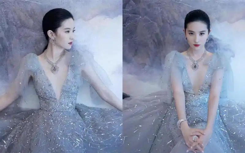 刘亦菲终于放开了!礼服前竟露出三角形,网友粉丝:美得移不开眼