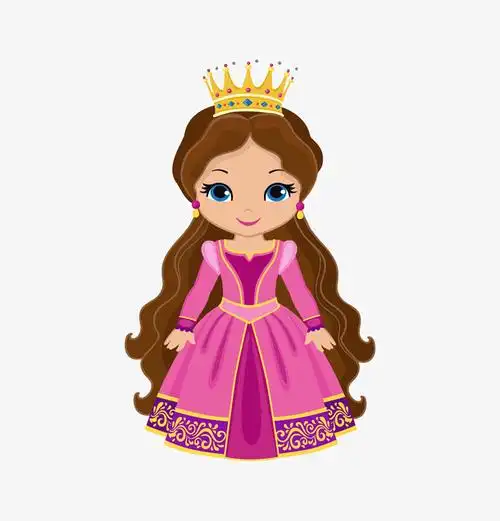 卡通漂亮的女王png