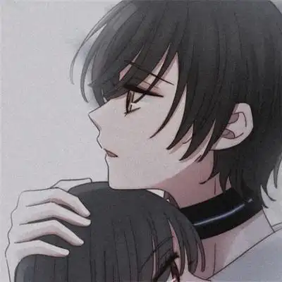 二次元卡通情头高清图片 动漫情头可爱超甜_情侣头像_美头网