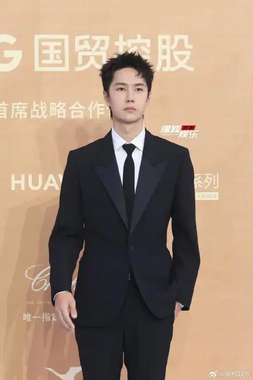 王一博亮相金鸡闭幕红毯##金鸡奖闭幕红毯#王一博红毯生图来啦!