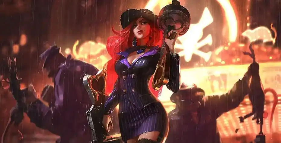 英雄联盟厄运小姐皮肤图片-英雄联盟厄运小姐皮肤大全-千篇网