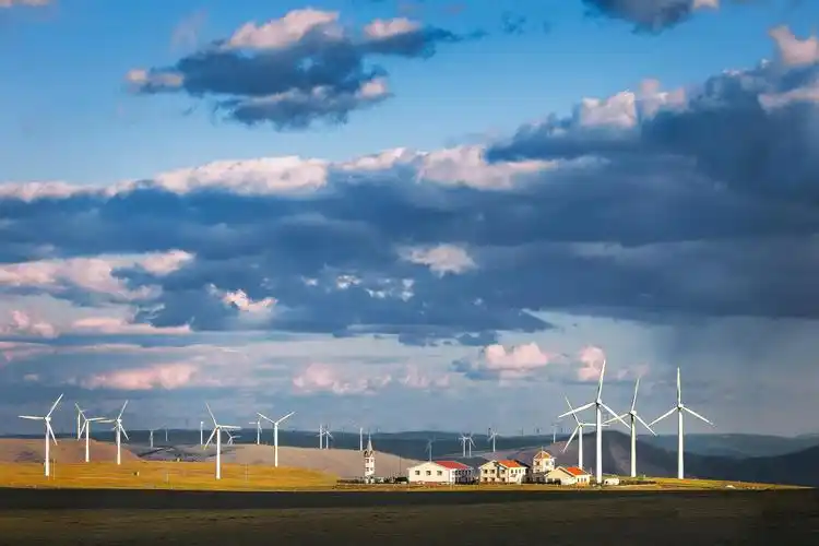 风车清新迷人风光