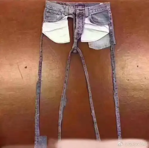 74 #今年流行的牛仔裤#粗腿的福音和不一样又有特色的渔网袜(via@是
