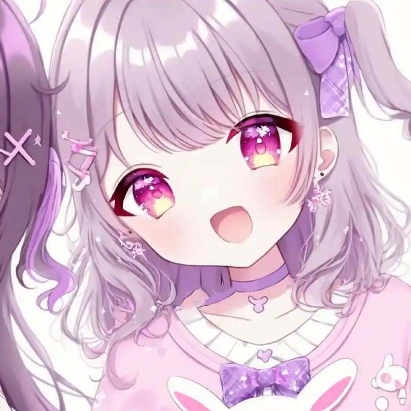 niji头像96粉紫色闺蜜 头像自取 转载注明出处,禁止二改商用