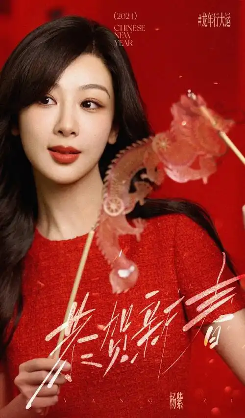 杨紫除夕营业照