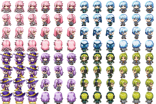 rpg maker mz 的人物行走图 - 米画师