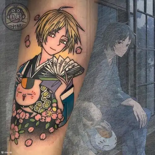 夏目友人帐客人是夏目娘口森森的粉丝但是对以前纹的纹身不满意最后