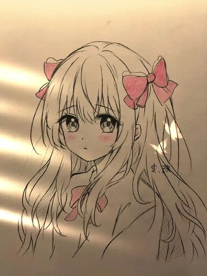 过程图教你画女生.