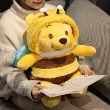 迪士尼(disney)小蜜蜂公仔毛绒玩具玩偶抱枕布娃娃生日礼物女生可爱