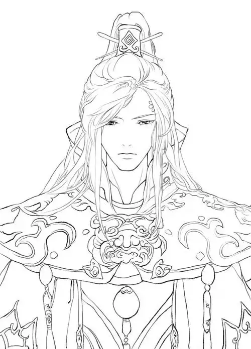 160张古风手绘线稿图片古风动漫插画线稿图片素材古风白描图wwwyouyix