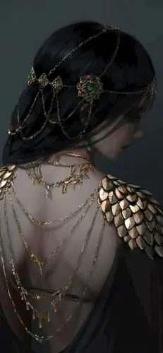 5k手机竖屏分辨率1080x2340鬼刀风铃北漠公主wlop插画26壁纸