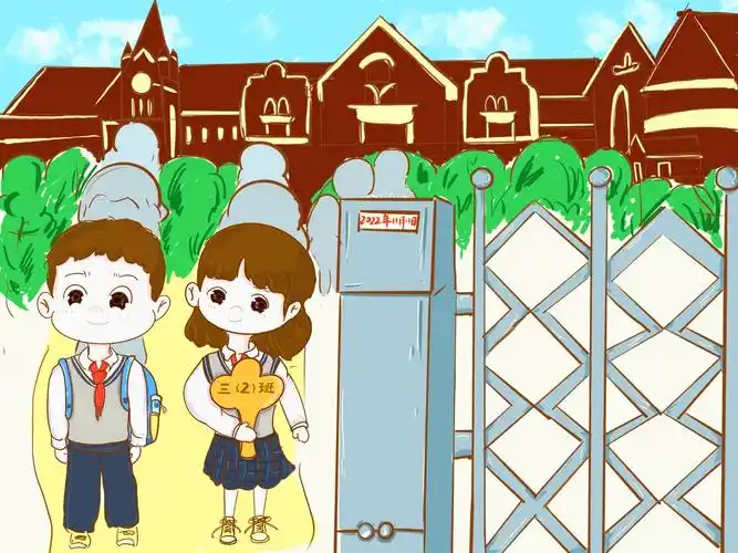 放学时间到,教室整理好,排队出校门,安全最重要.