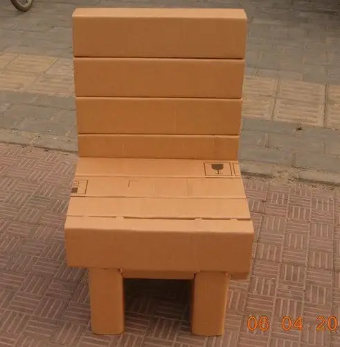纸家具之纸椅,瓦楞纸椅