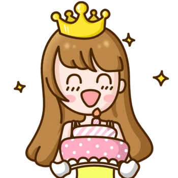 卡通女孩生日蛋糕