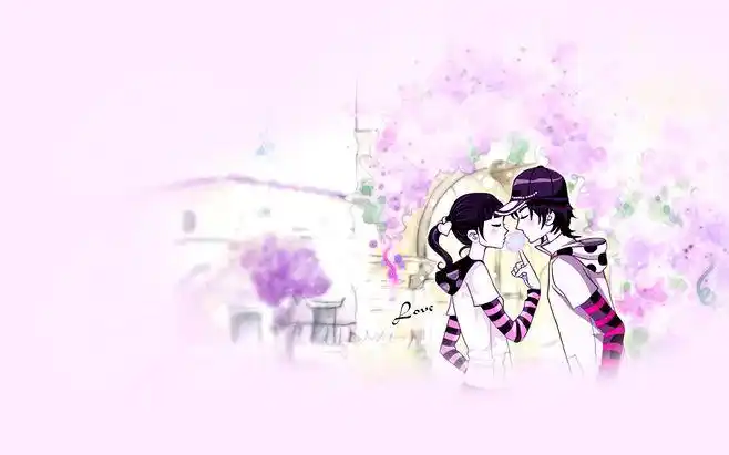 温馨卡通情侣桌面壁纸大全