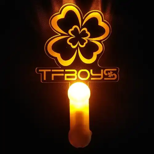 tfboys应援手灯定制王俊凯周边易烊千玺应援棒王源荧光棒定制logo