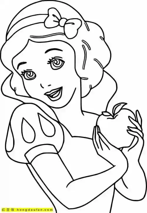 11张勇敢善良会唱歌的迪士尼公主们卡通涂色图片