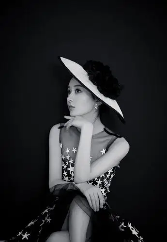 赵丽颖成熟性感黑白写真图片89