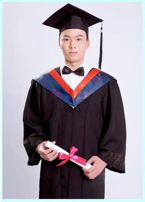 海澜之家aex学位学士服文科理科毕业礼服大学生男女学院风工科本科