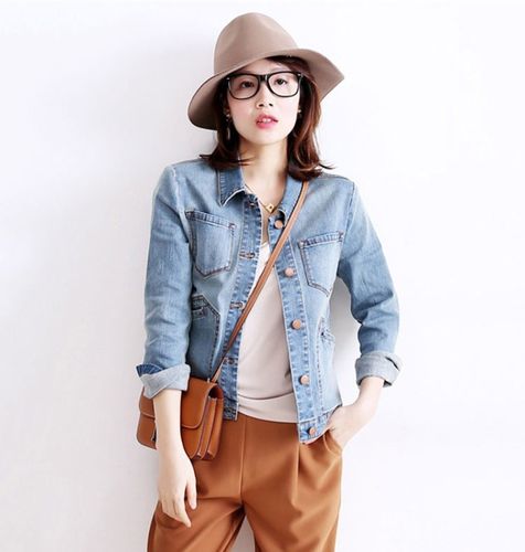 牛仔外套女宽松韩版2021年秋款显瘦短款时尚大气百搭通勤夹克上衣